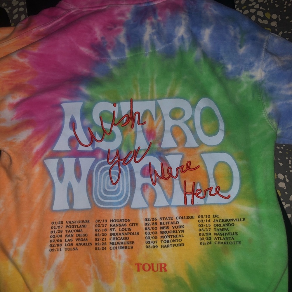 Travis Scott Astroworld Hoodie Tie Dye